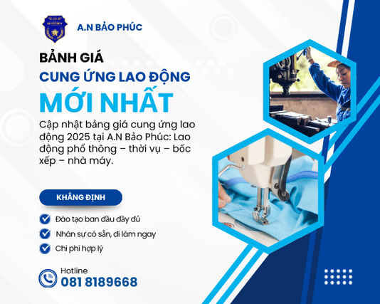 Bảng giá dịch vụ cung ứng lao động