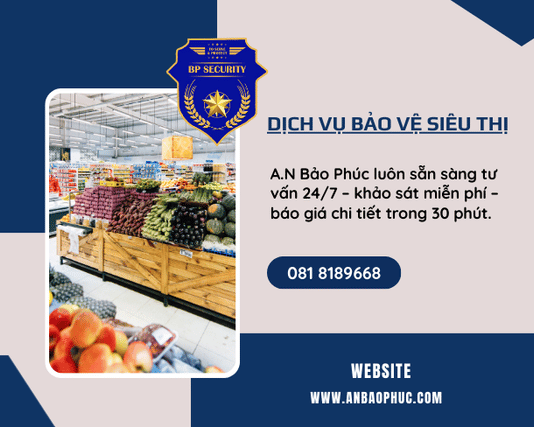 Dịch Vụ Bảo vệ siêu thị