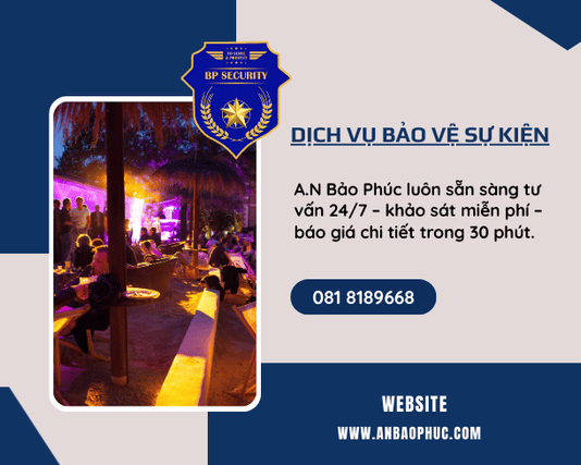 Dịch Vụ Bảo Vệ Sự Kiện