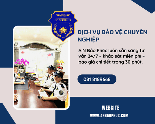 Dịch vụ bảo vệ chuyên nghiệp