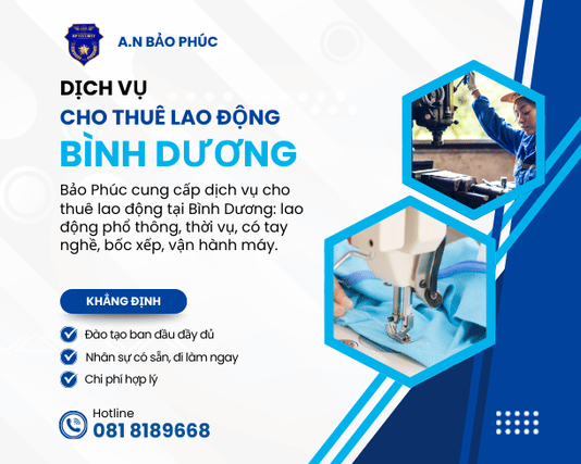Dịch vụ cho thuê lao động tại Bình Dương